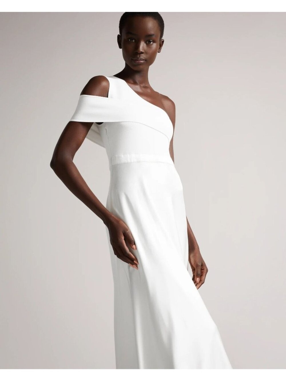 Ted Baker Ivena White One-Shoulder Dress